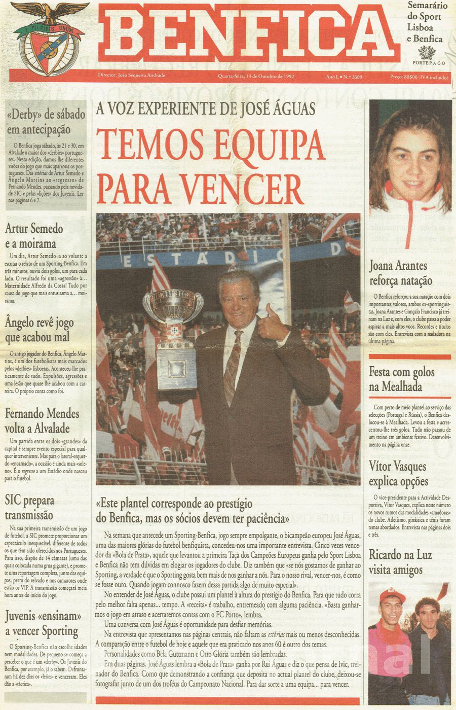 jornal o benfica 2609 1992-10-14